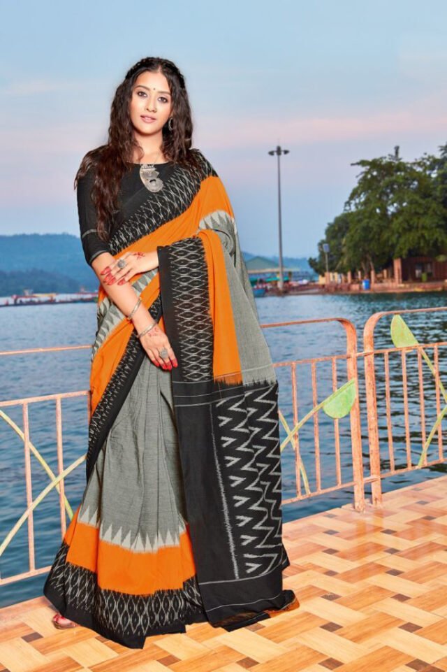 Exclusive Mul Mul Cotton Handloom Print Saree 22