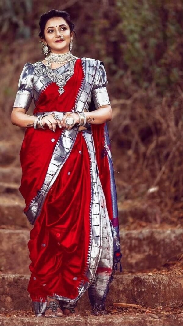 Exclusive Designer Soft Lichi Silk Zari Work Saree 01