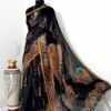 Original Linen Sarees with Digital Print 02