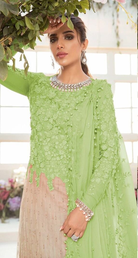 Butterfly Net Heavy Embroidered Pakistani Suits 03