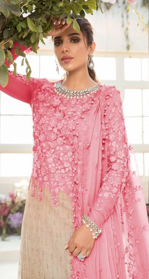 Butterfly Net Heavy Embroidered Pakistani Suits 04