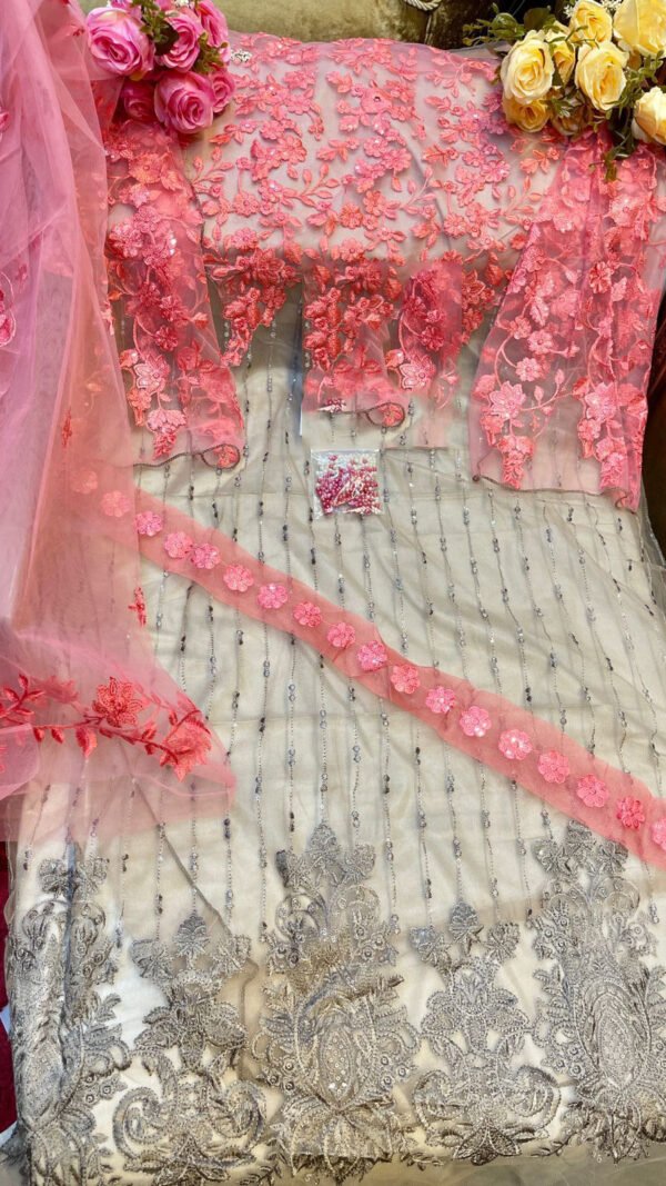 Butterfly Net Heavy Embroidered Pakistani Suits 04