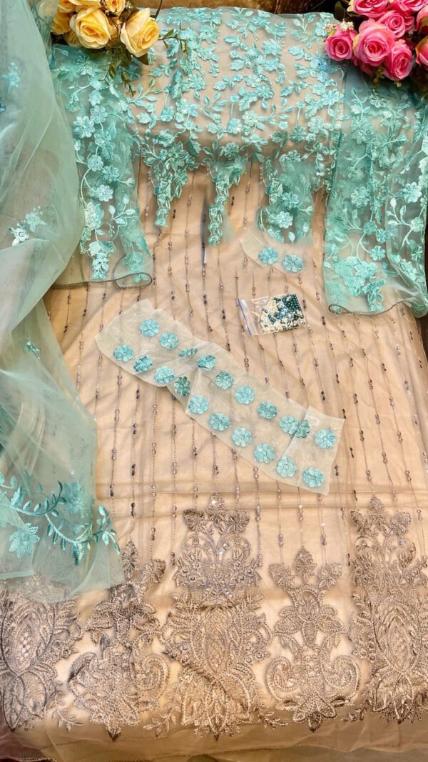 Butterfly Net Heavy Embroidered Pakistani Suits 05