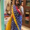 Soft Linen Cotton with Digital Print Saree 11