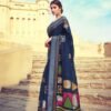 Soft Linen Cotton with Digital Print Saree 23