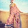 Soft Linen Cotton with Digital Print Saree 24