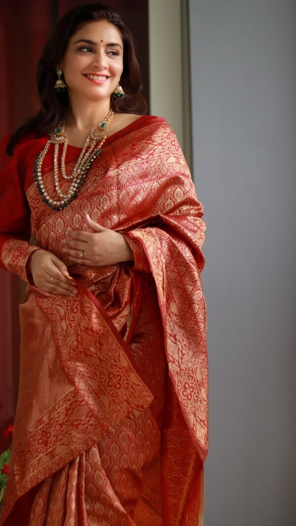 Designer Soft Lichi Silk Saree