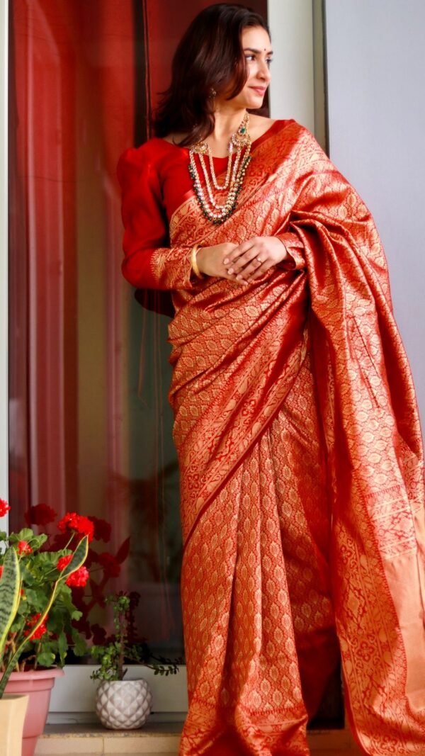 Designer Soft Lichi Silk Saree