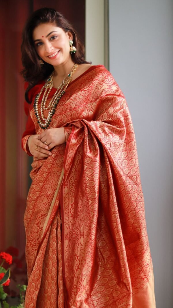 Designer Soft Lichi Silk Saree