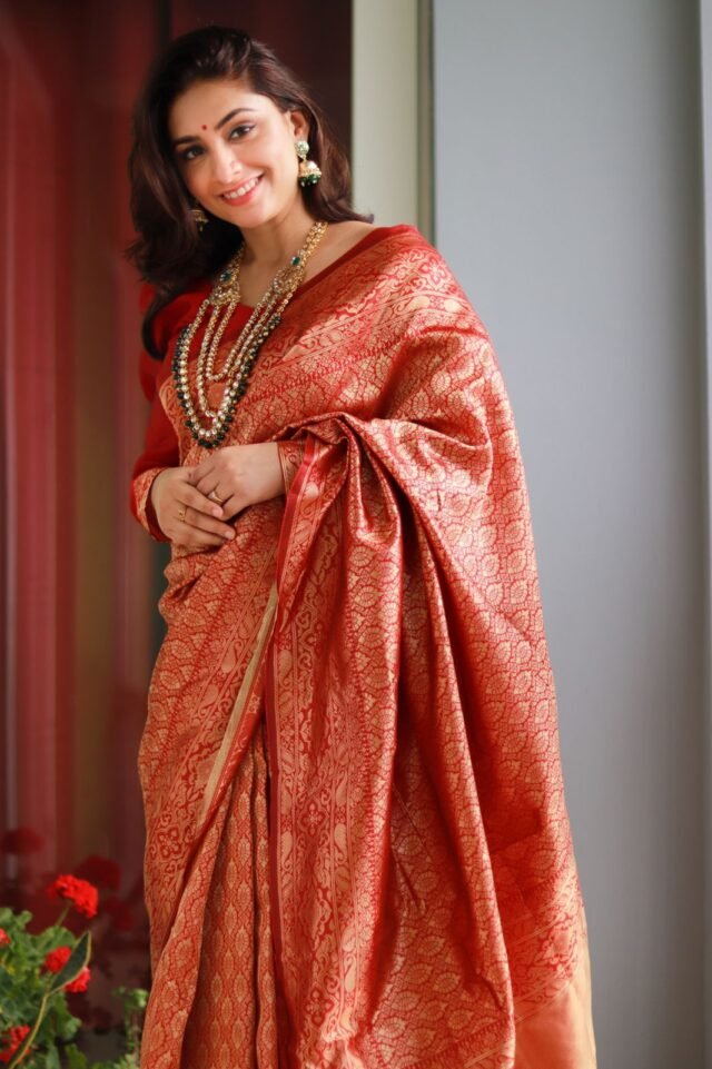 Designer Soft Lichi Silk Saree