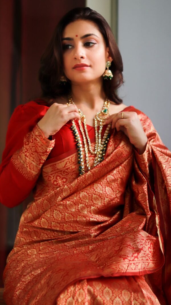 Designer Soft Lichi Silk Saree