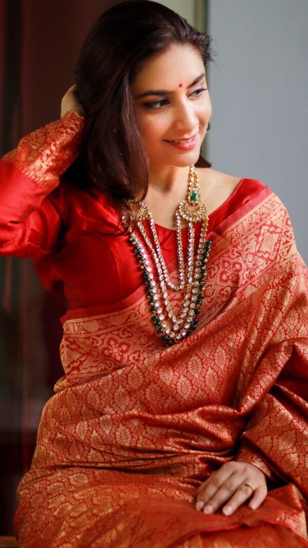 Designer Soft Lichi Silk Saree