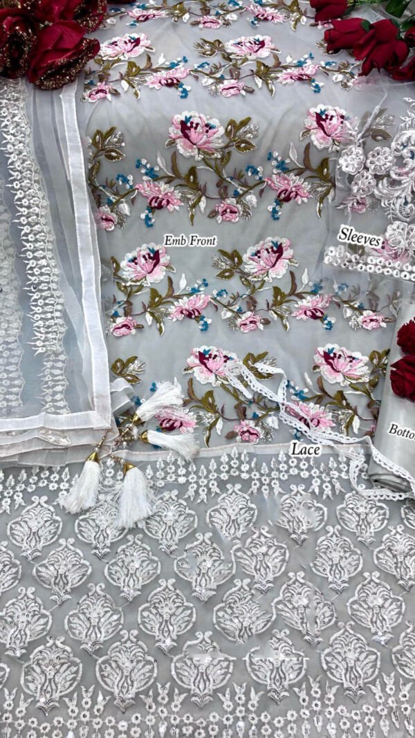 Exclusive Butterfly Nett with Heavy Embroidery and Sequance Work