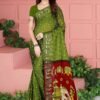 Bandhej Print Art Silk with Zari Waving Border Saree 10