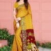 Bandhej Print Art Silk with Zari Waving Border Saree 14