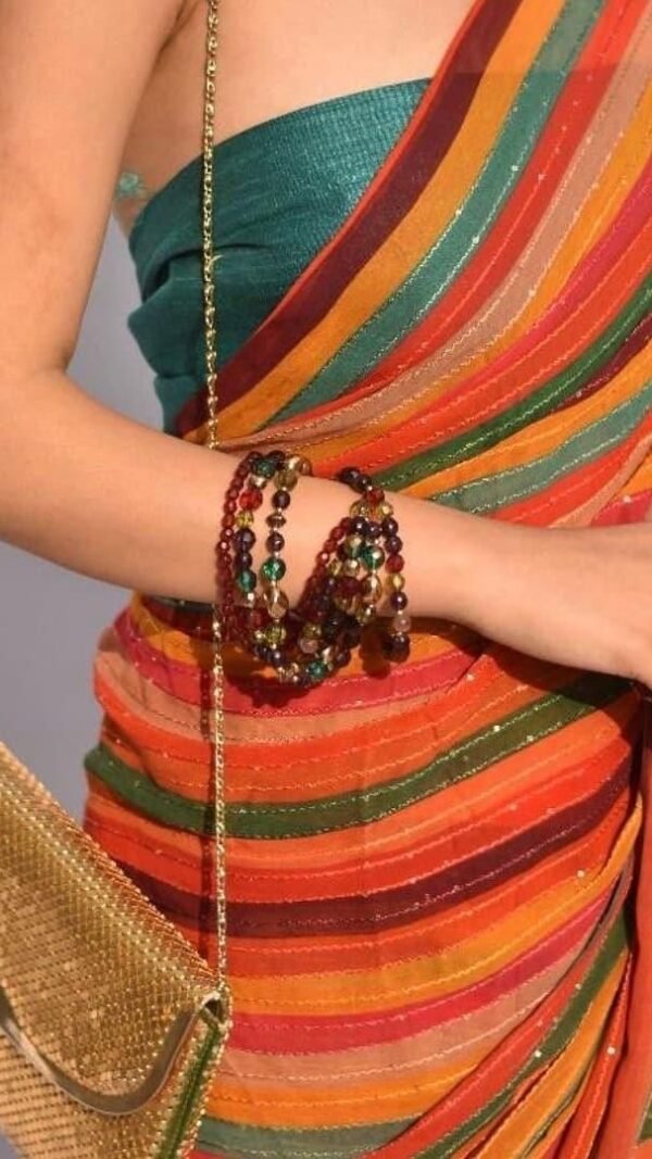 New Bollywood Desinger Vichitra Silk Saree