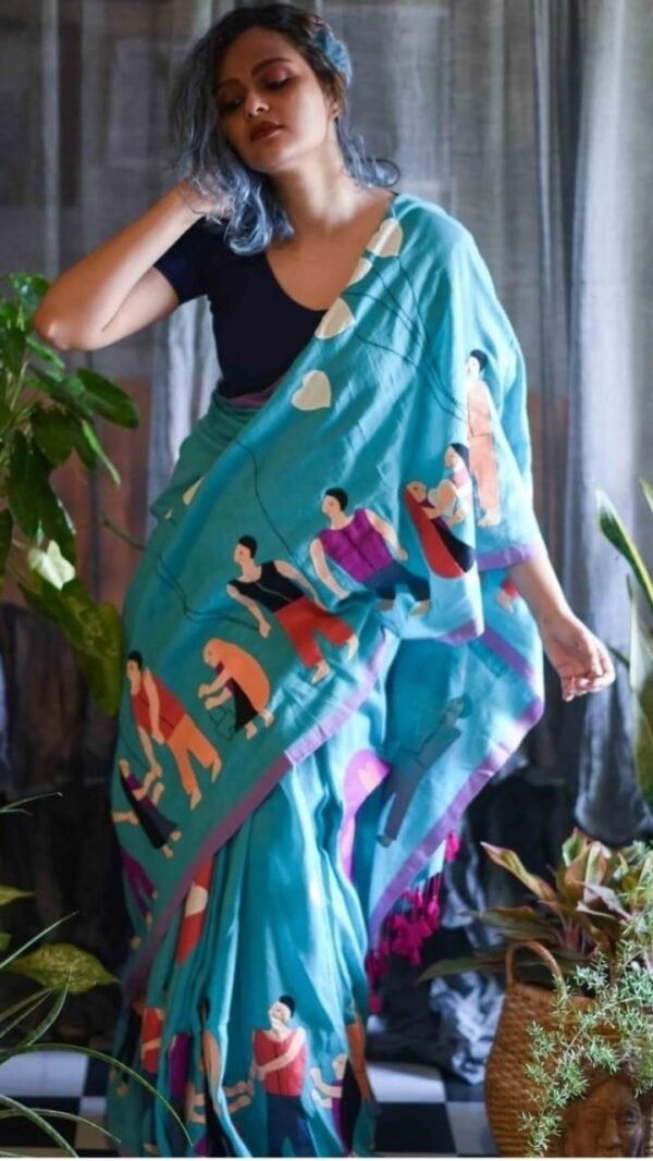 Pure Linen Work Digital Print Saree 04 Fabric - Pure Linen Work - Digital Print. Saree Length - 5.50 Meter Blouse Fabric - Bangalory Satin (Full 1 Meter) Extra Work - Latkan (Fumka) Available Rate - 1050/- Only Free Shipping All Over India