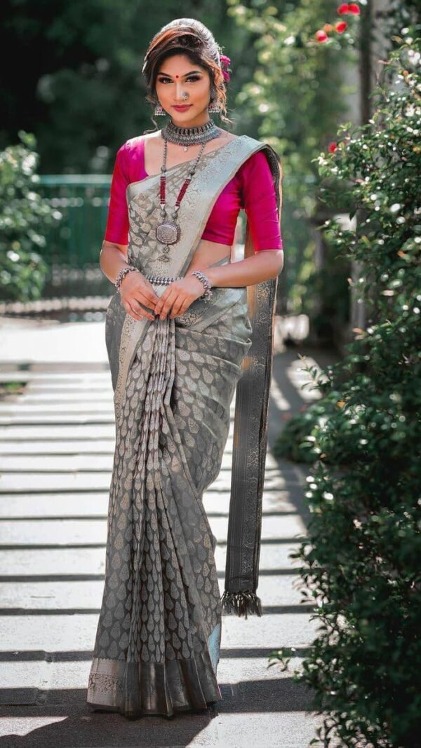 Exclusive Soft Lichi Silk Saree Online 02