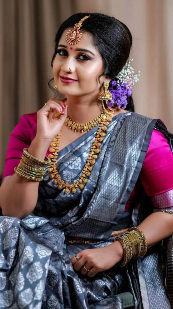 Exclusive Soft Lichi Silk Saree Online 04