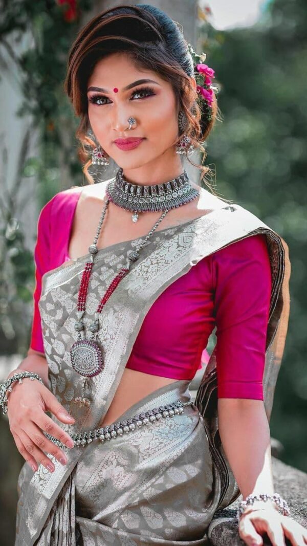 Exclusive Soft Lichi Silk Saree Online 02