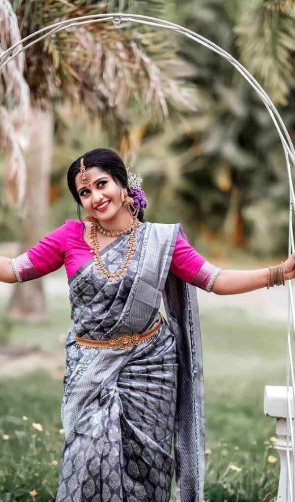 Exclusive Soft Lichi Silk Saree Online 04