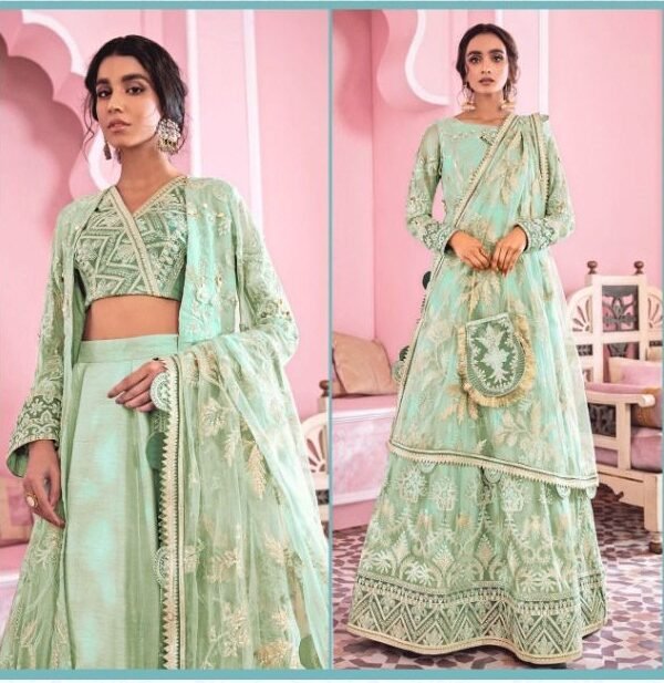 Fox Georgette with Butterfly Net Pakistani Suits 03