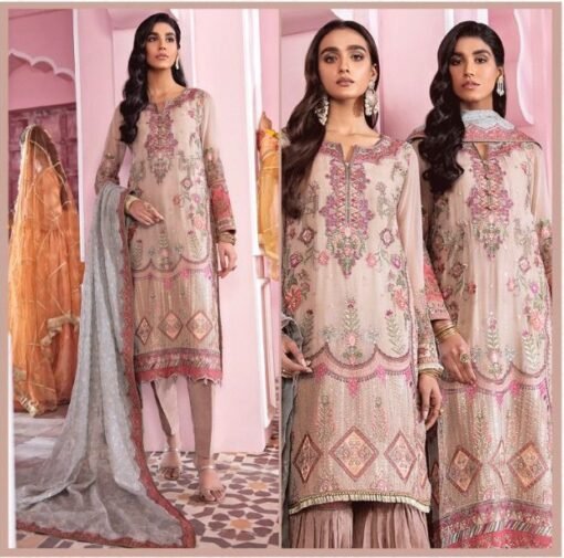 Fox Georgette with Butterfly Net Pakistani Suits 04