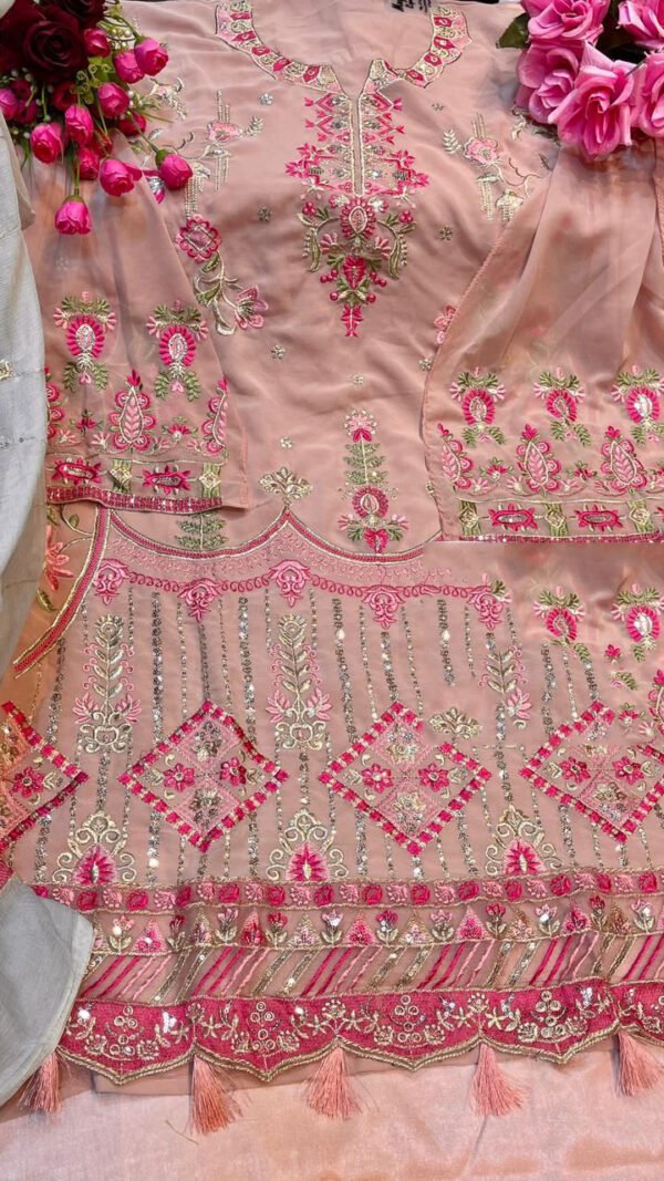 Fox Georgette with Butterfly Net Pakistani Suits 04