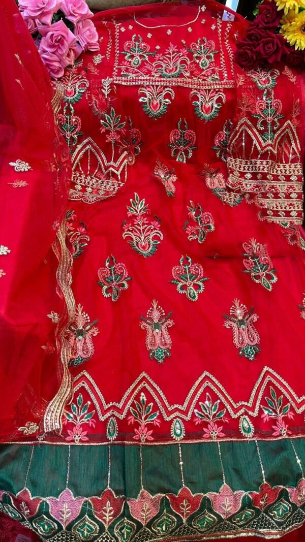 Fox Georgette with Butterfly Net Pakistani Suits 05