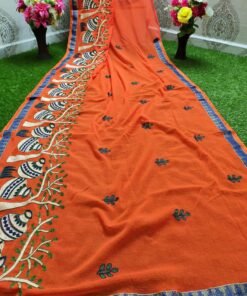 Latest Collection Pure Marble with Chain Work Saree 09