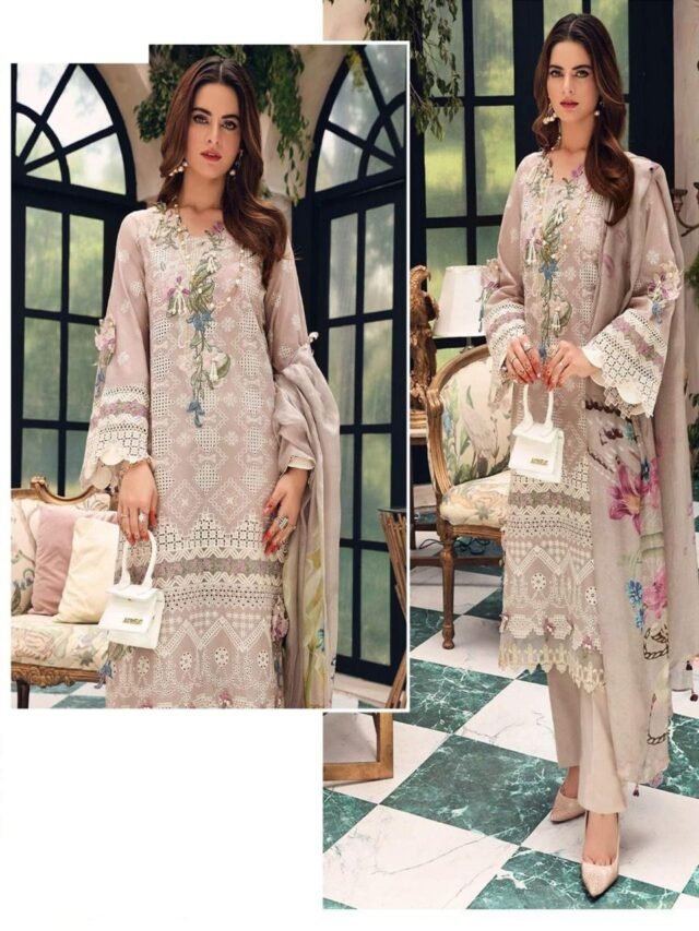 Pakistani Pure Cotton Embroidered Suits