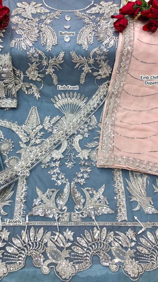 Exclusive Butterfly Nett with Heavy Embroidery and Sequance Work 04