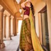 Rainbow Satin Patta With Fancy Lace Saree 08