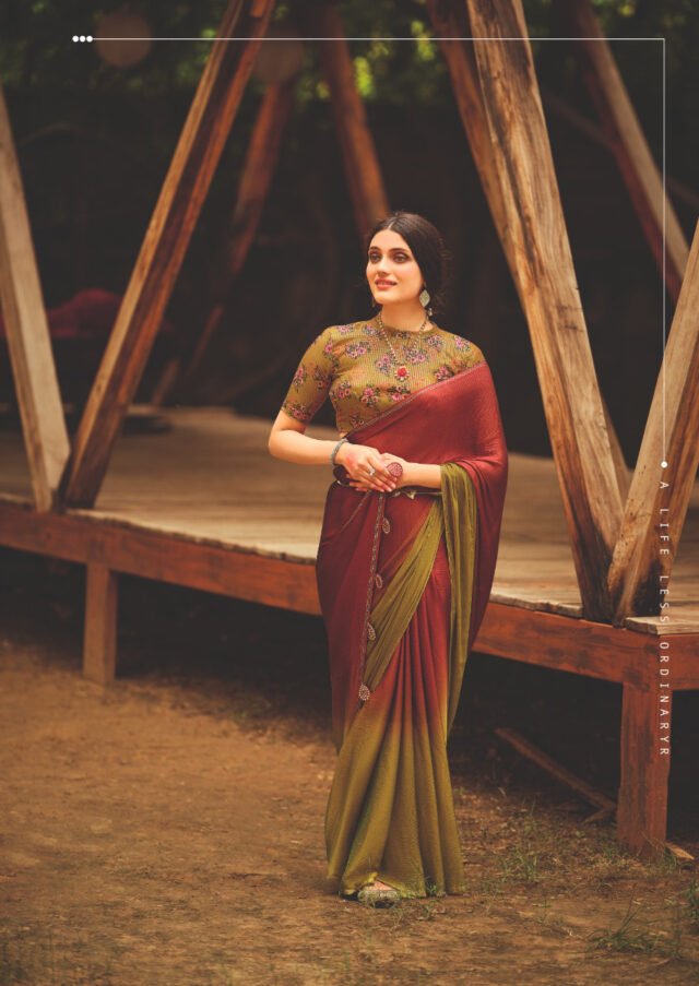 Velvet Saree New Design 2021 Party Wear Saree Online Shopping 01