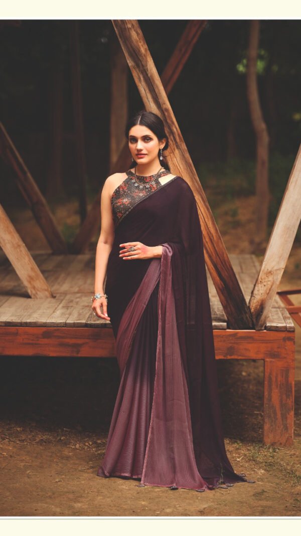 Velvet Saree New Design 2021 Party Wear Saree Online Shopping 13