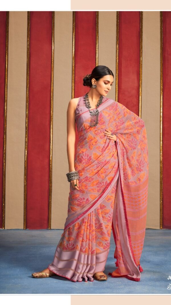 Weightless Sartin Border with Applics Saree 13