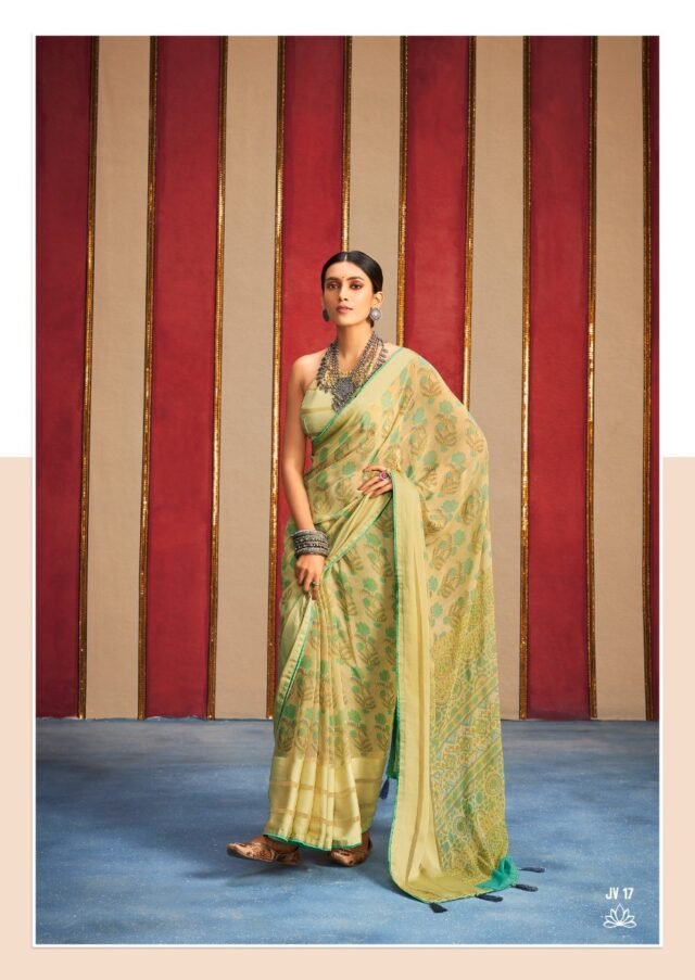 Weightless Sartin Border with Applics Saree 10