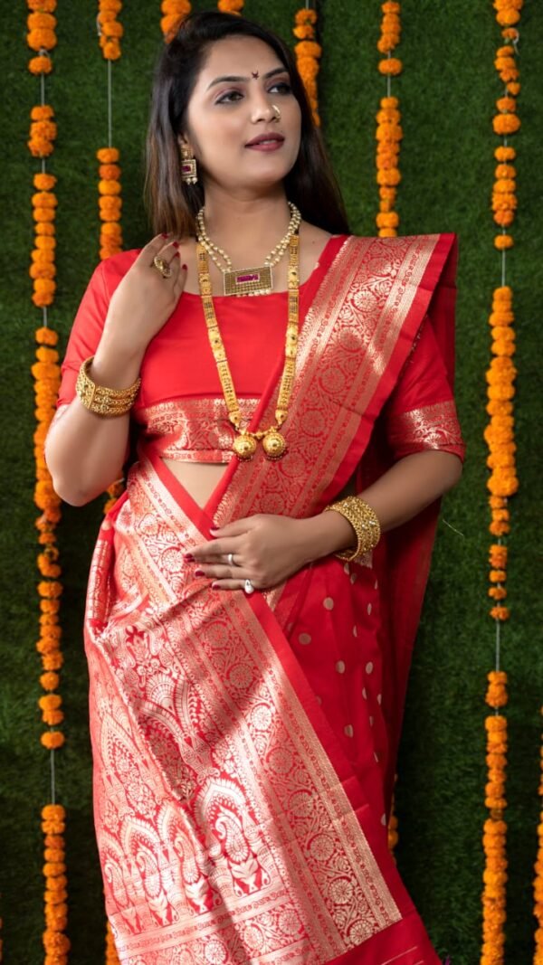 Kanchipuram Pure Silk Handloom Saree with Pure Jari 06