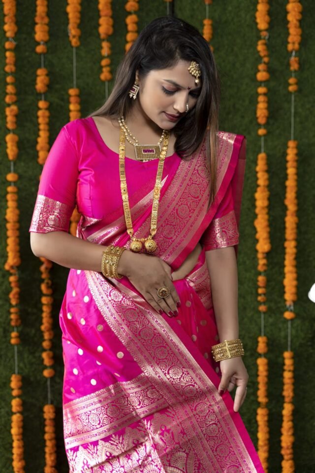 Kanchipuram Pure Silk Handloom Saree with Pure Jari 07