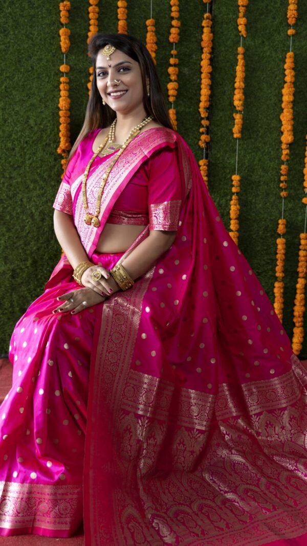 Kanchipuram Pure Silk Handloom Saree with Pure Jari 07
