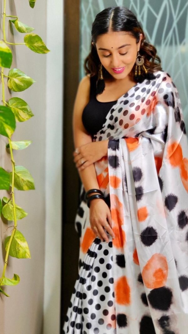 Japan Satin Silk Digital Printed Saree 07