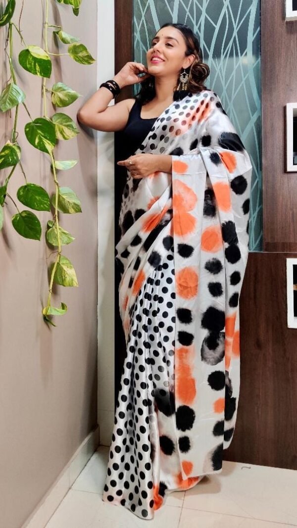 Japan Satin Silk Digital Printed Saree 07