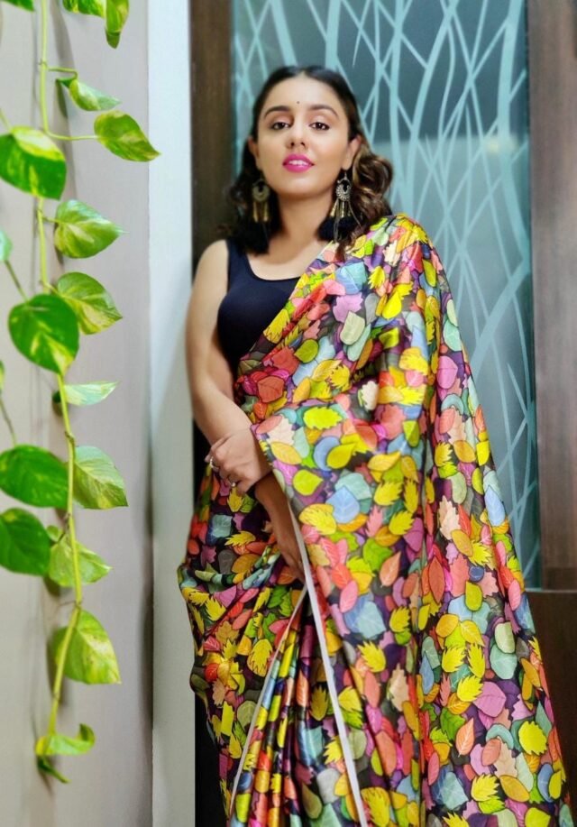 Japan Satin Silk Digital Printed Saree 08