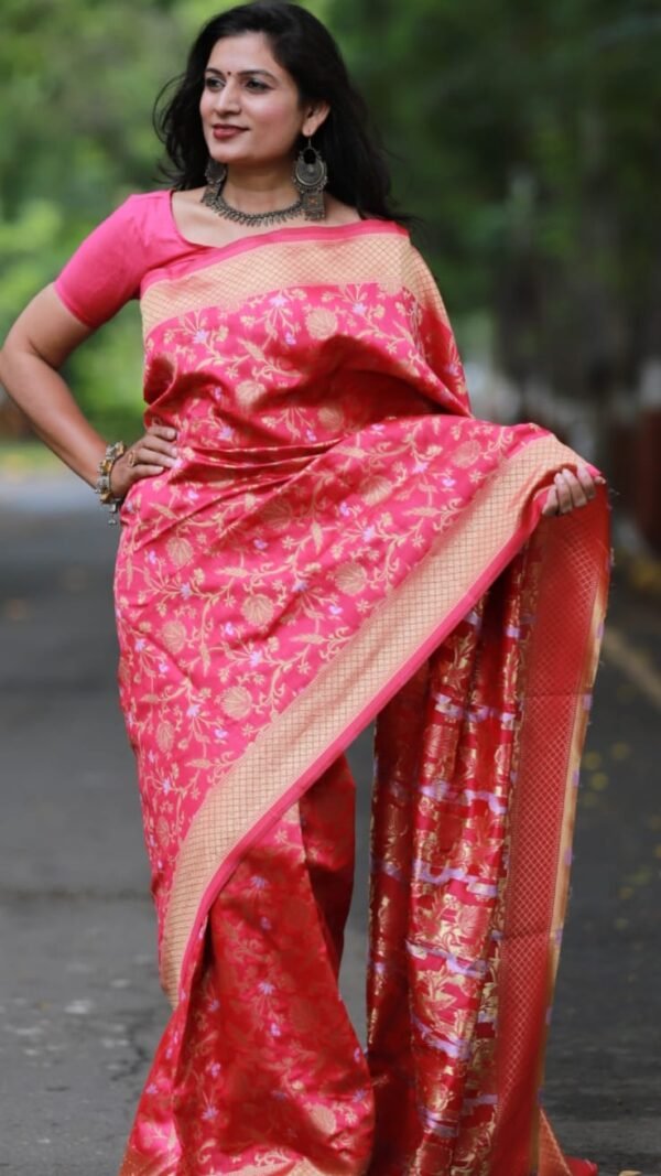 Rich Soft Silk Saree with Heavy Jacquard Border 02