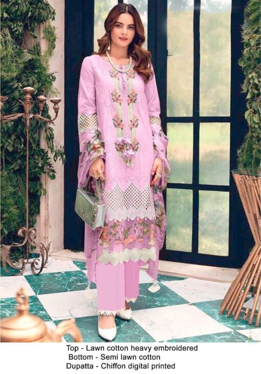 Pakistani Lawn Cotton Heavy Embroidered Suits 01