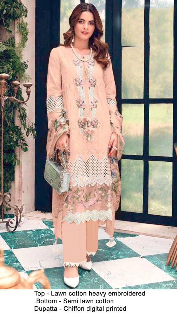 Pakistani Lawn Cotton Heavy Embroidered Suits 02