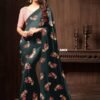 Heavy Satin Silk Digital Printed Saree 04