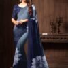 Heavy Satin Silk Digital Printed Saree 05