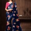 Heavy Satin Silk Digital Printed Saree 06