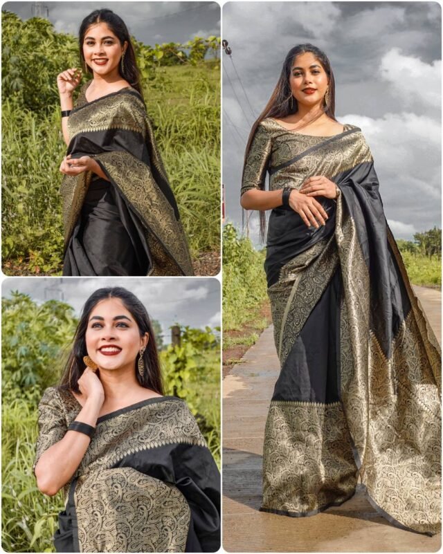 Exclusive Soft Lichi Silk Banarasi Saree 01